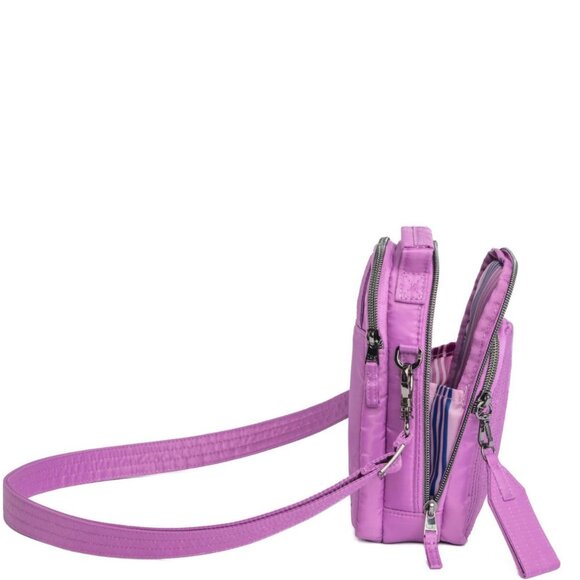 Lug Skeeter Mini Bridge Love Convertible Crossbody Belt Bag Acai Berry - Picture 3 of 7
